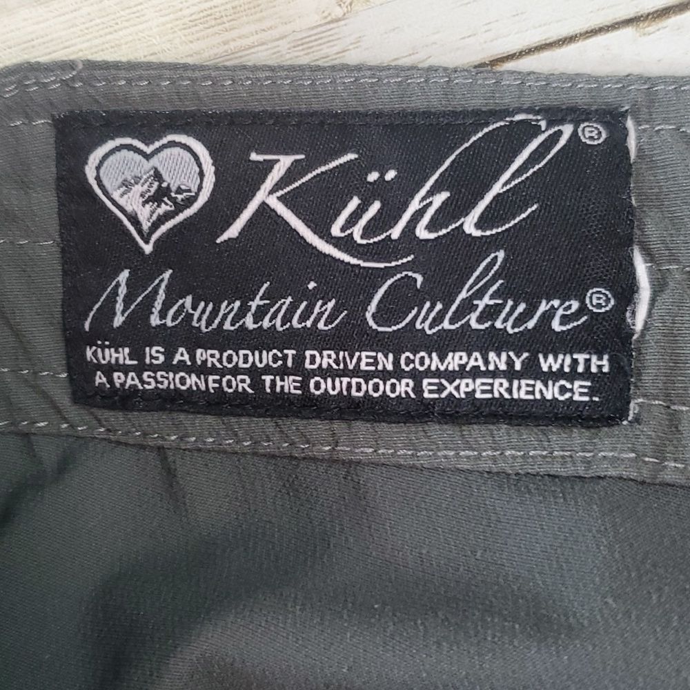 Kuhl Forester Convertible Zip-Off Full-Length to Capri Pants Size 6 Gray/Green - Picture 13 of 14